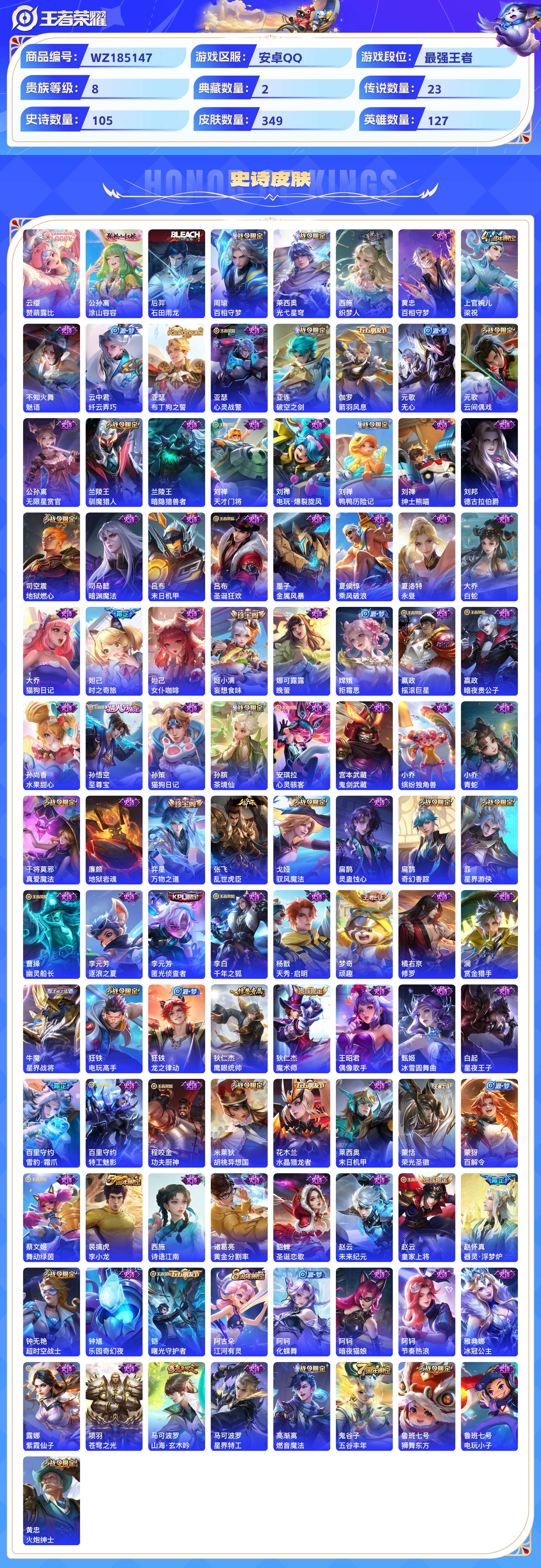 WZCMW428949王者荣耀账号详情图7