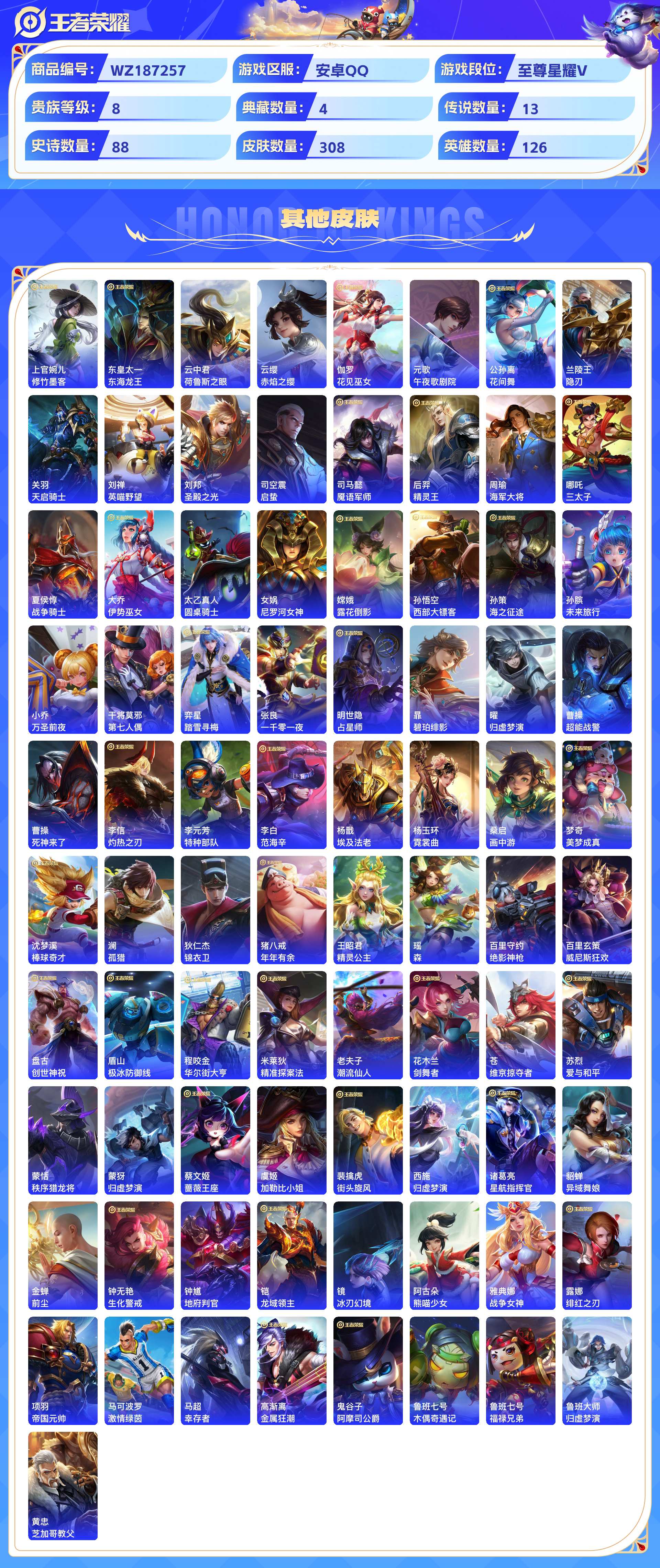 WZCMW428936王者荣耀账号详情图7