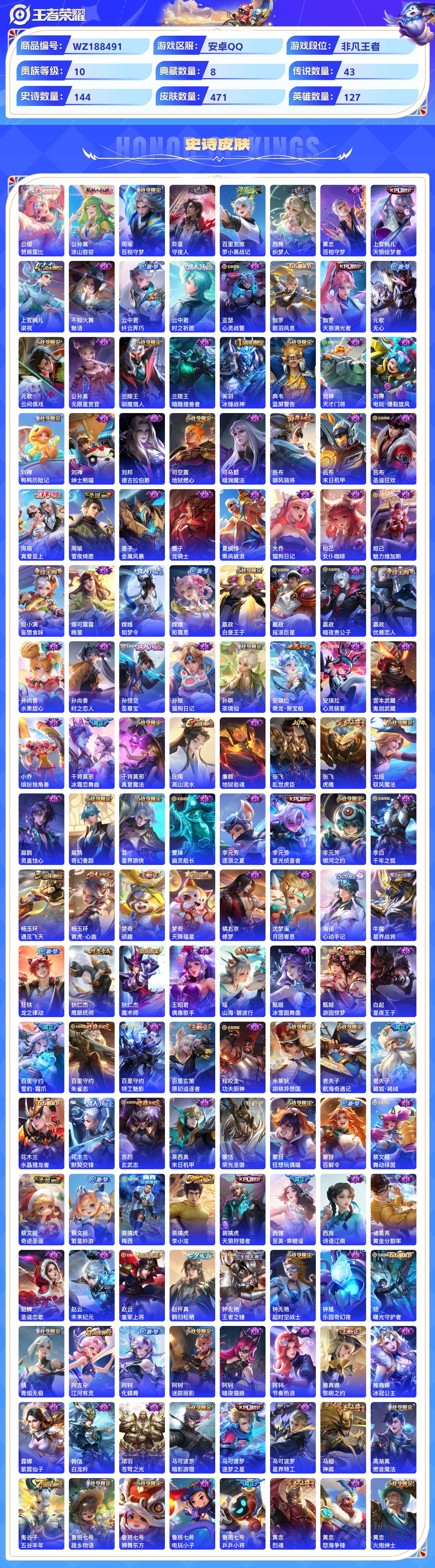 WZCMW428929王者荣耀账号详情图6