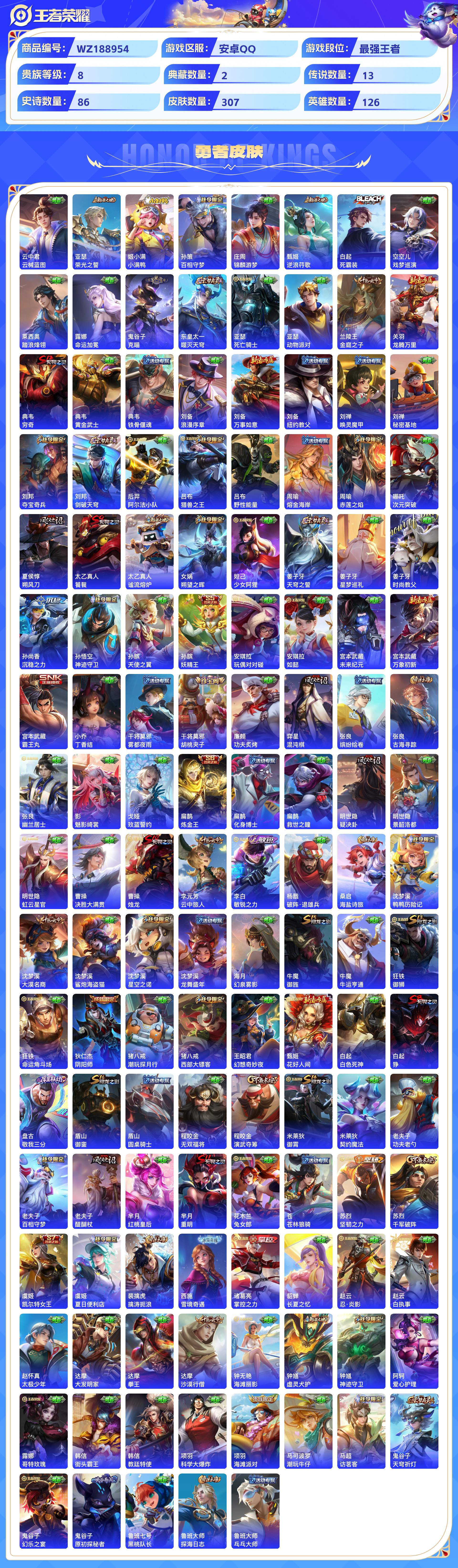 WZCMW428923王者荣耀账号详情图7