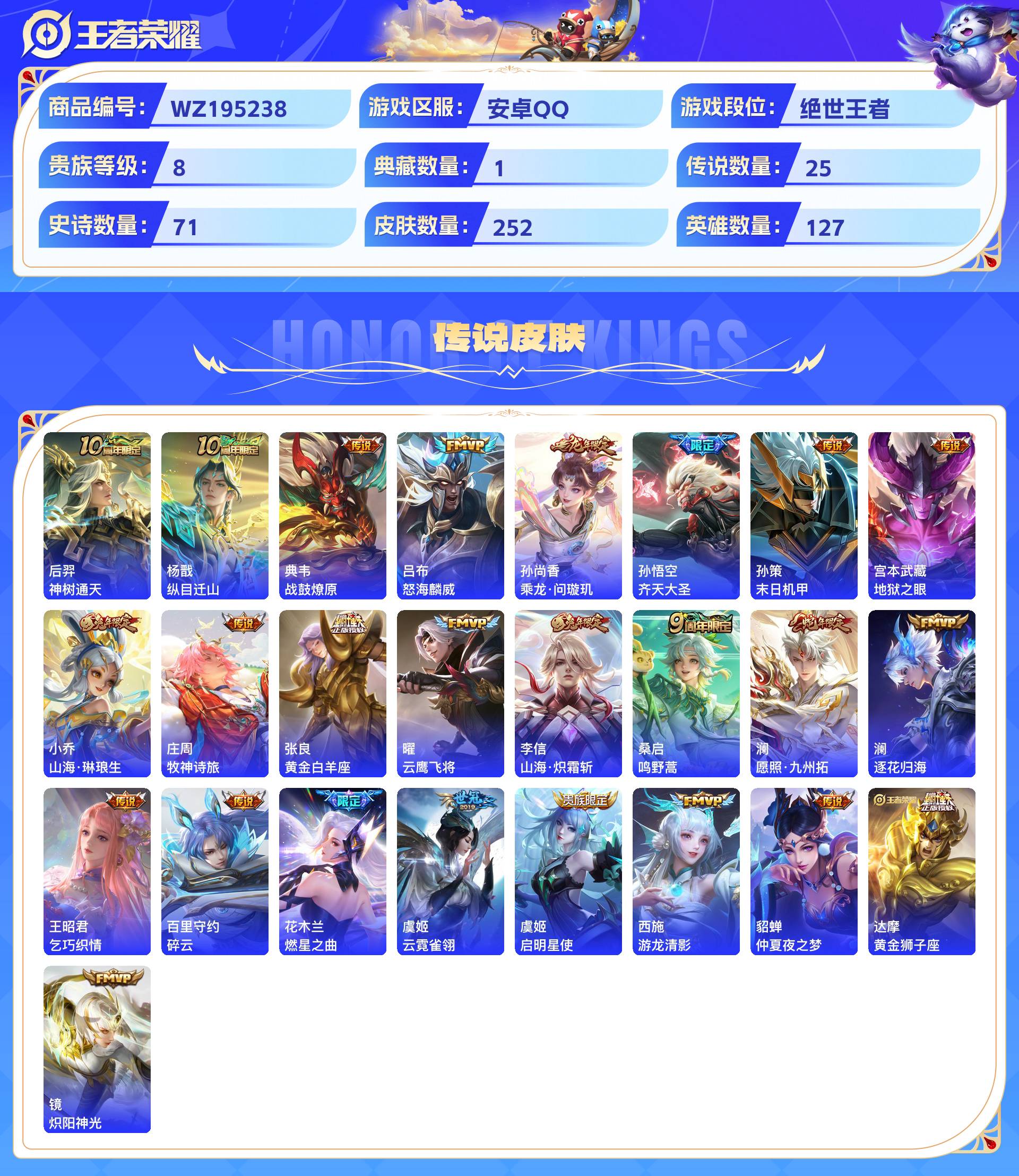 WZCMW428890王者荣耀账号详情图4