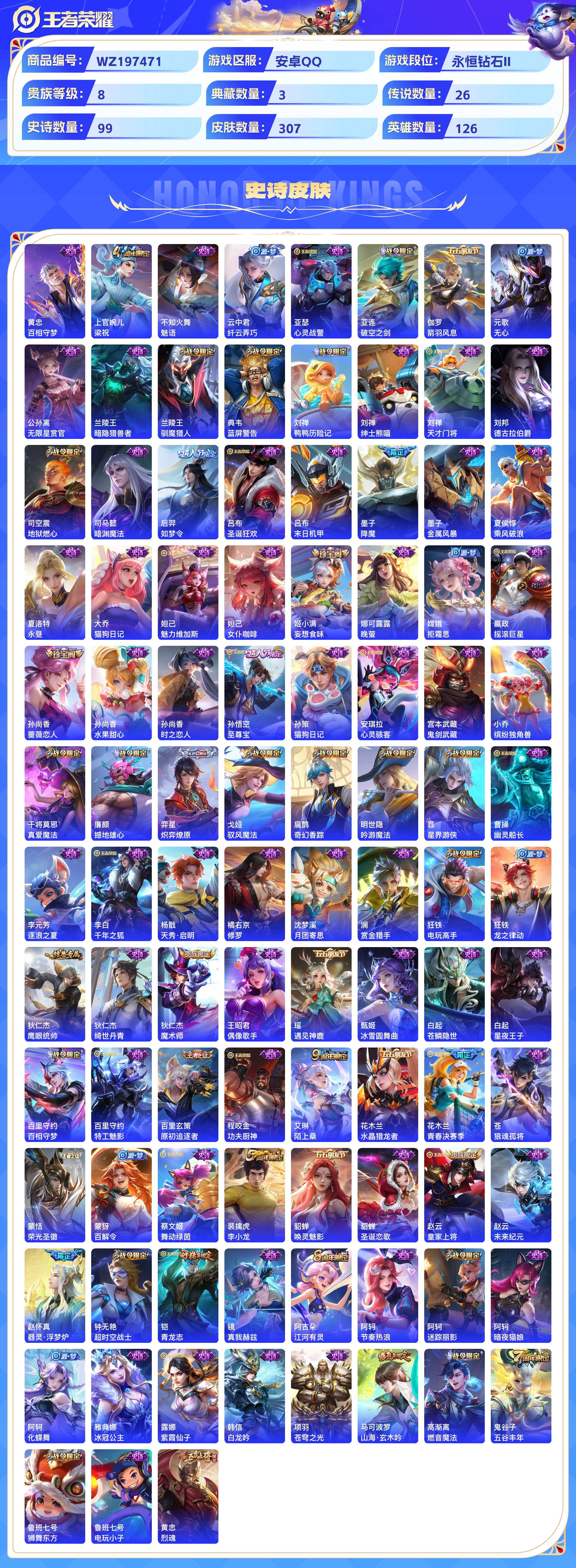 WZCMW428854王者荣耀账号详情图6