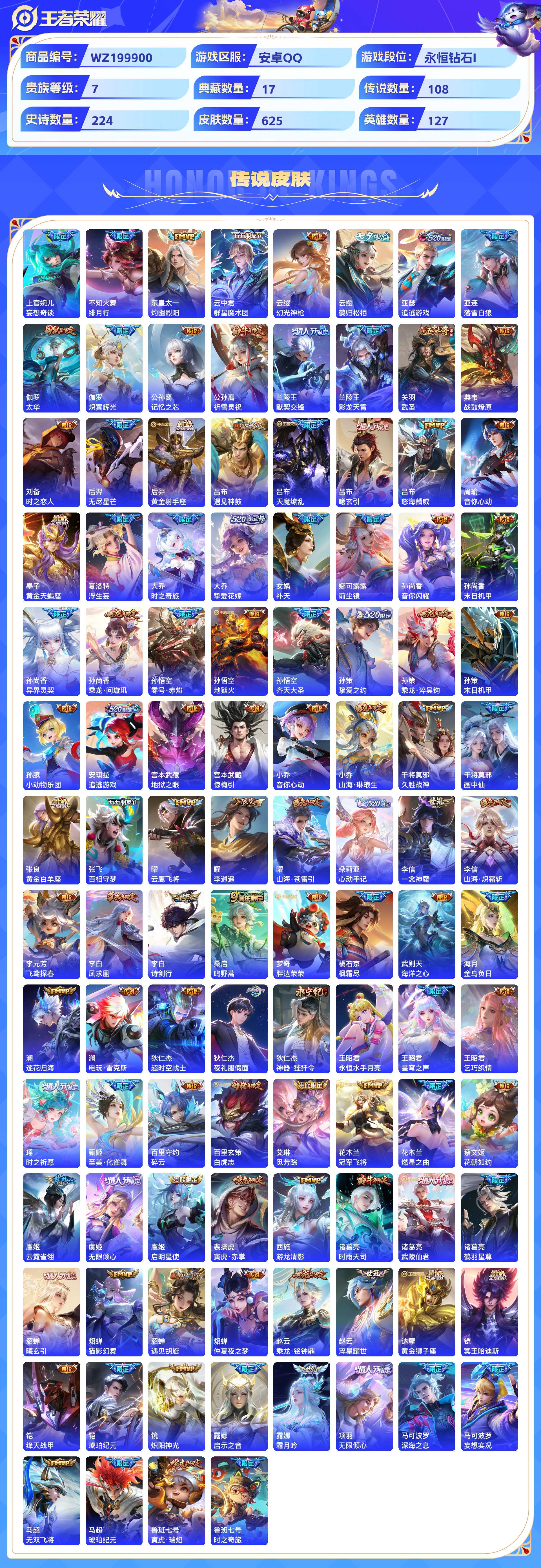 WZCMW428831王者荣耀账号详情图5