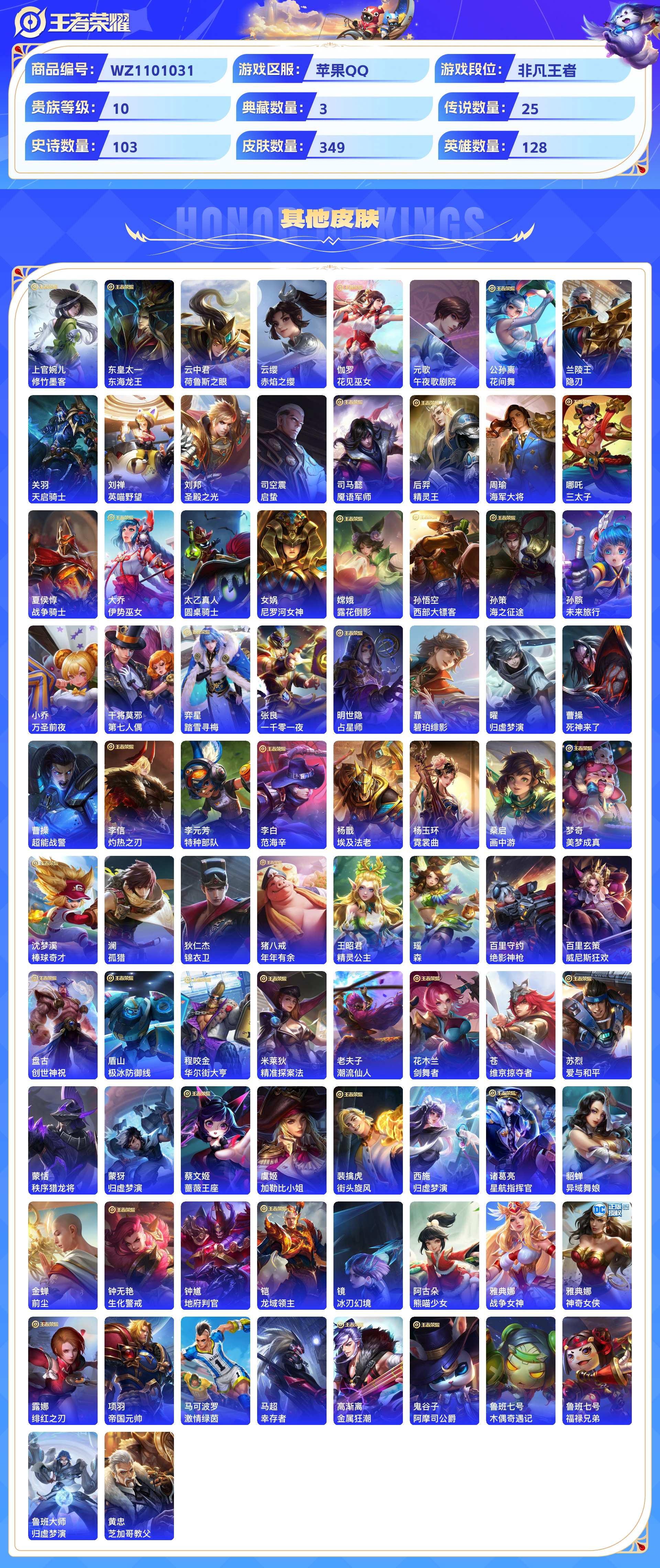 WZCMW428813王者荣耀账号详情图8