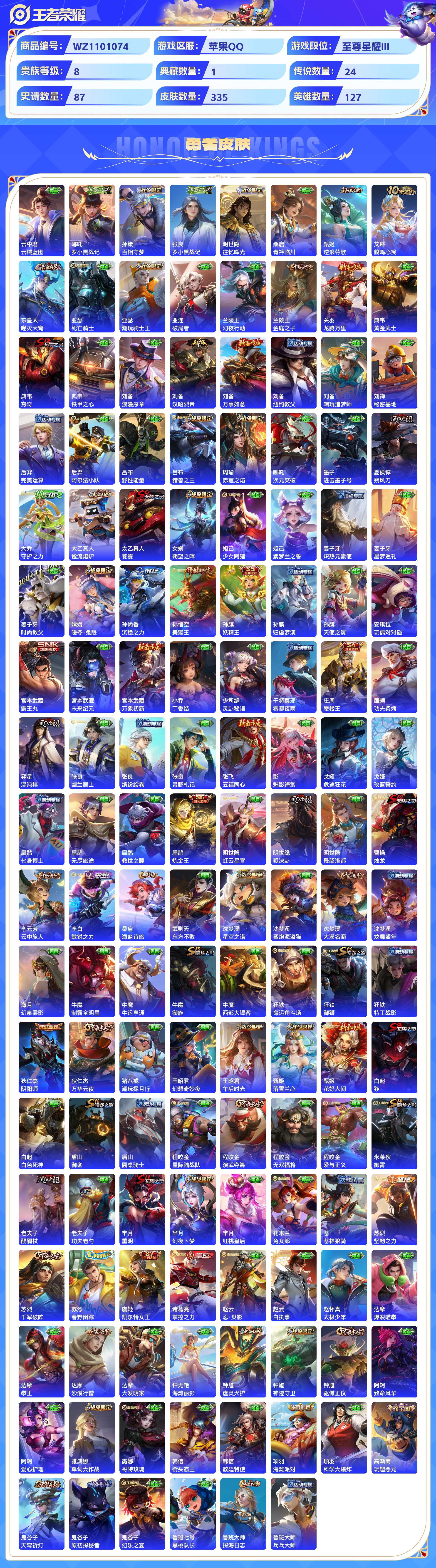 WZCMW428812王者荣耀账号详情图6