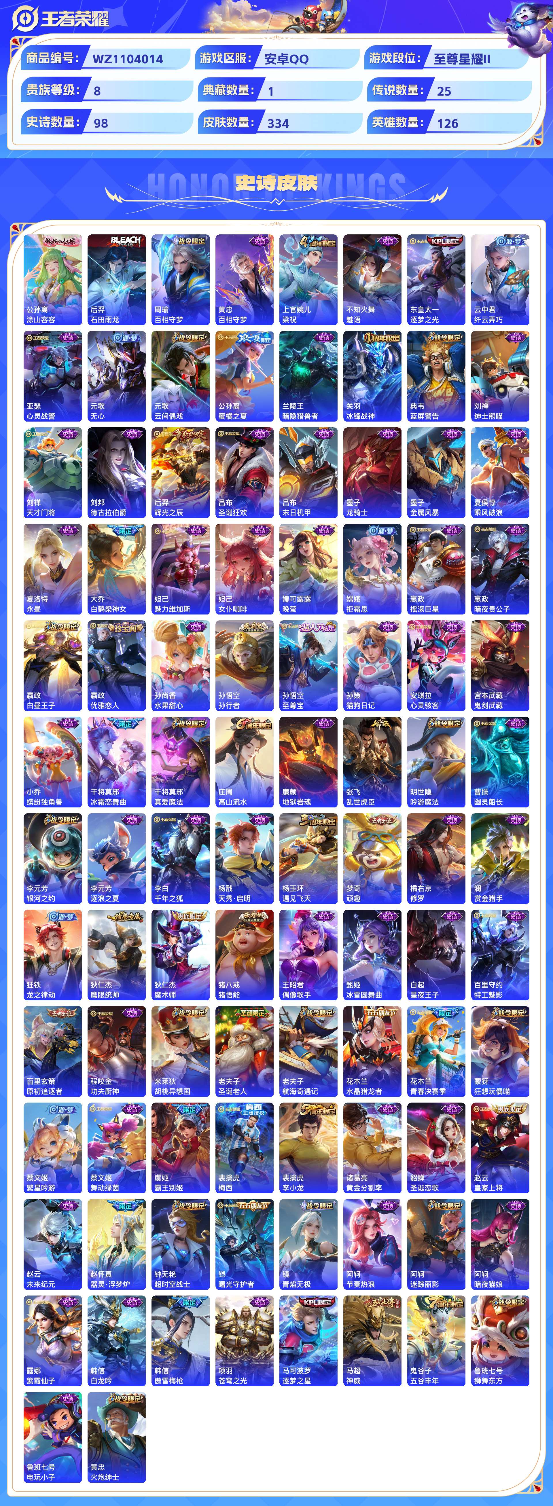 WZCMW428781王者荣耀账号详情图5