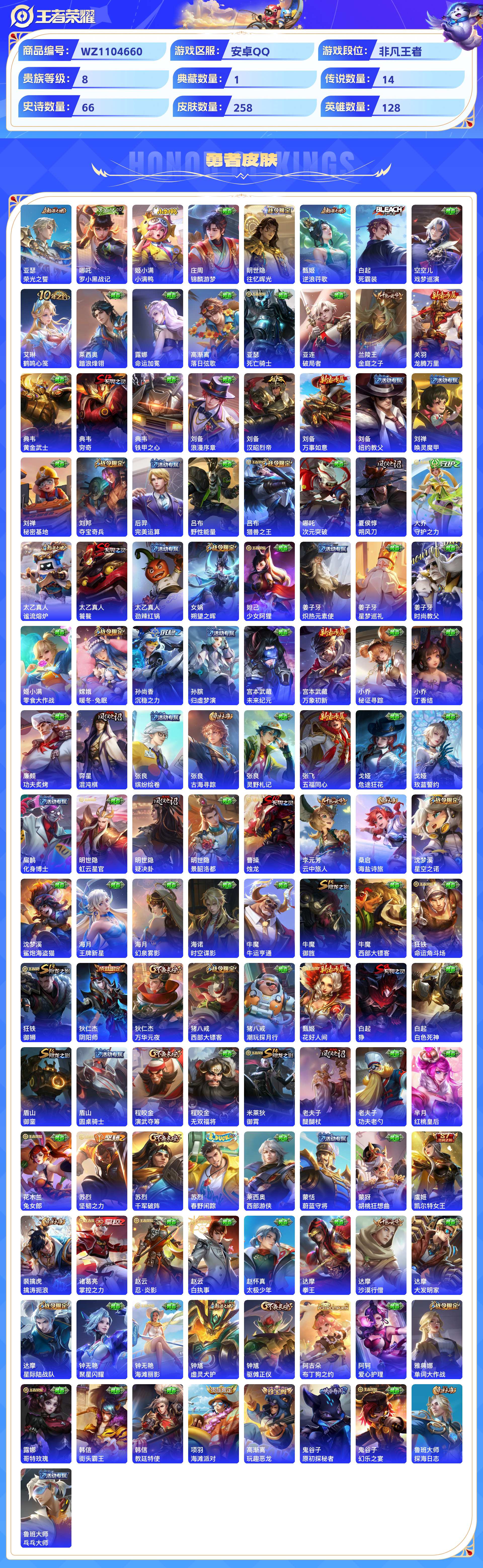 WZCMW428771王者荣耀账号详情图6