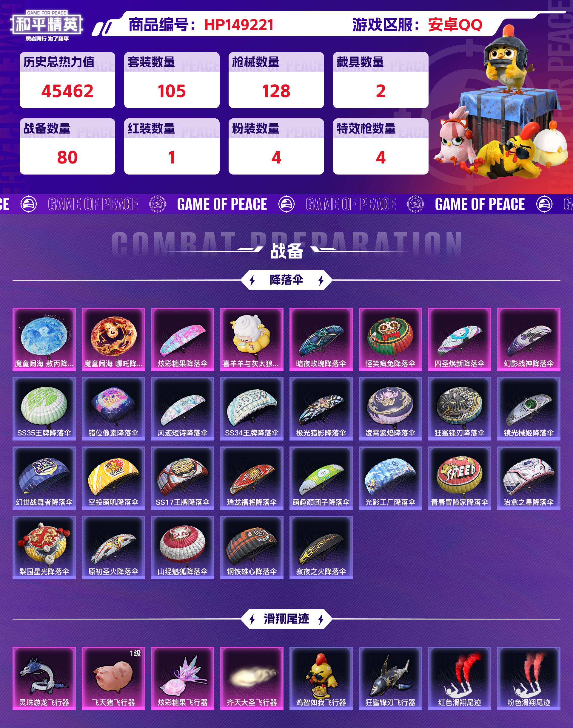 HPCMW416576和平精英账号详情图7 HPCMW416576和平精英账号详情图7