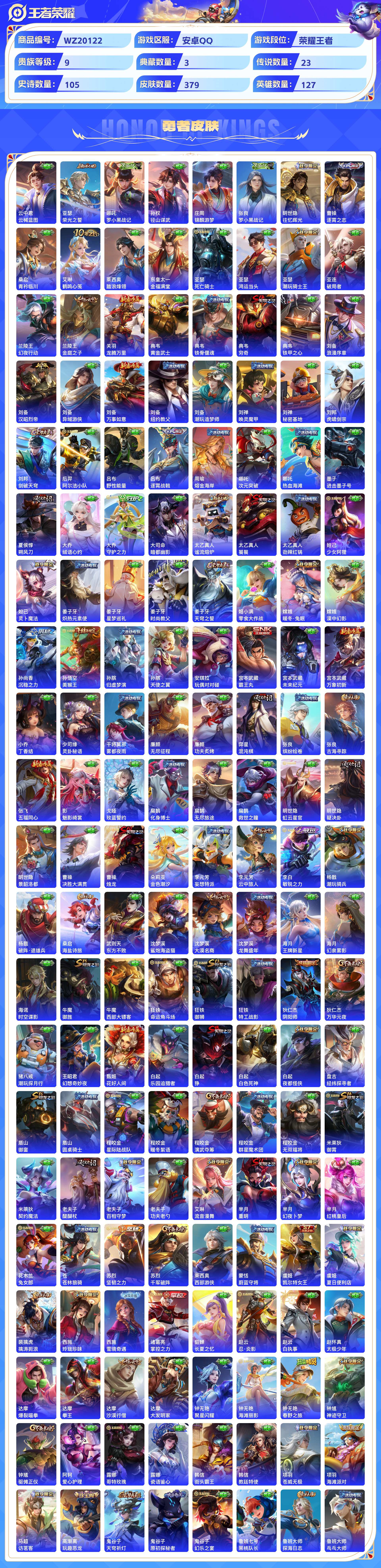 WZCMW429733王者荣耀账号详情图6